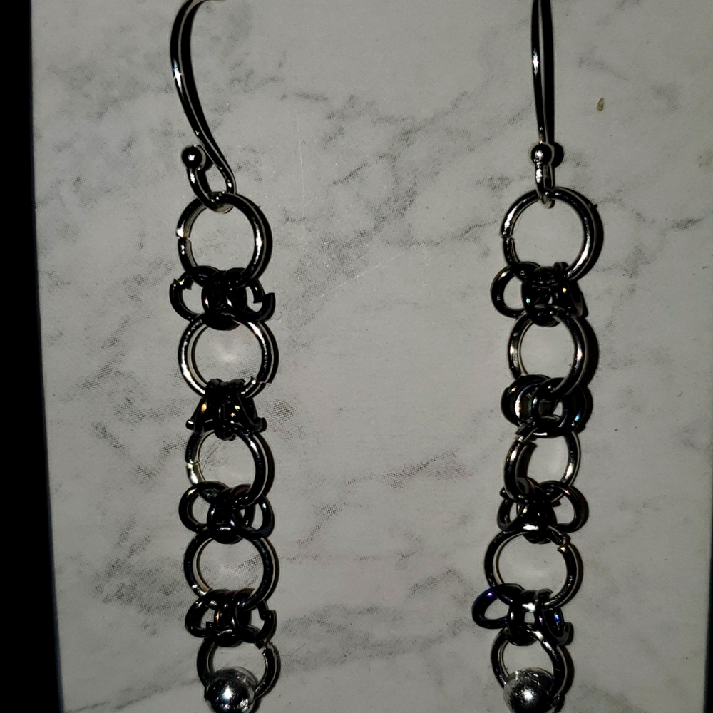 Handmade Chainmail Style Earrings